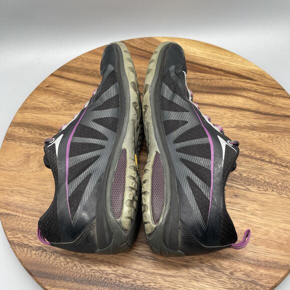 Merrell Siren Edge Shoes Womens 9.5 Black Purple Trail Running Hiking Vibram - Picture 6 of 8